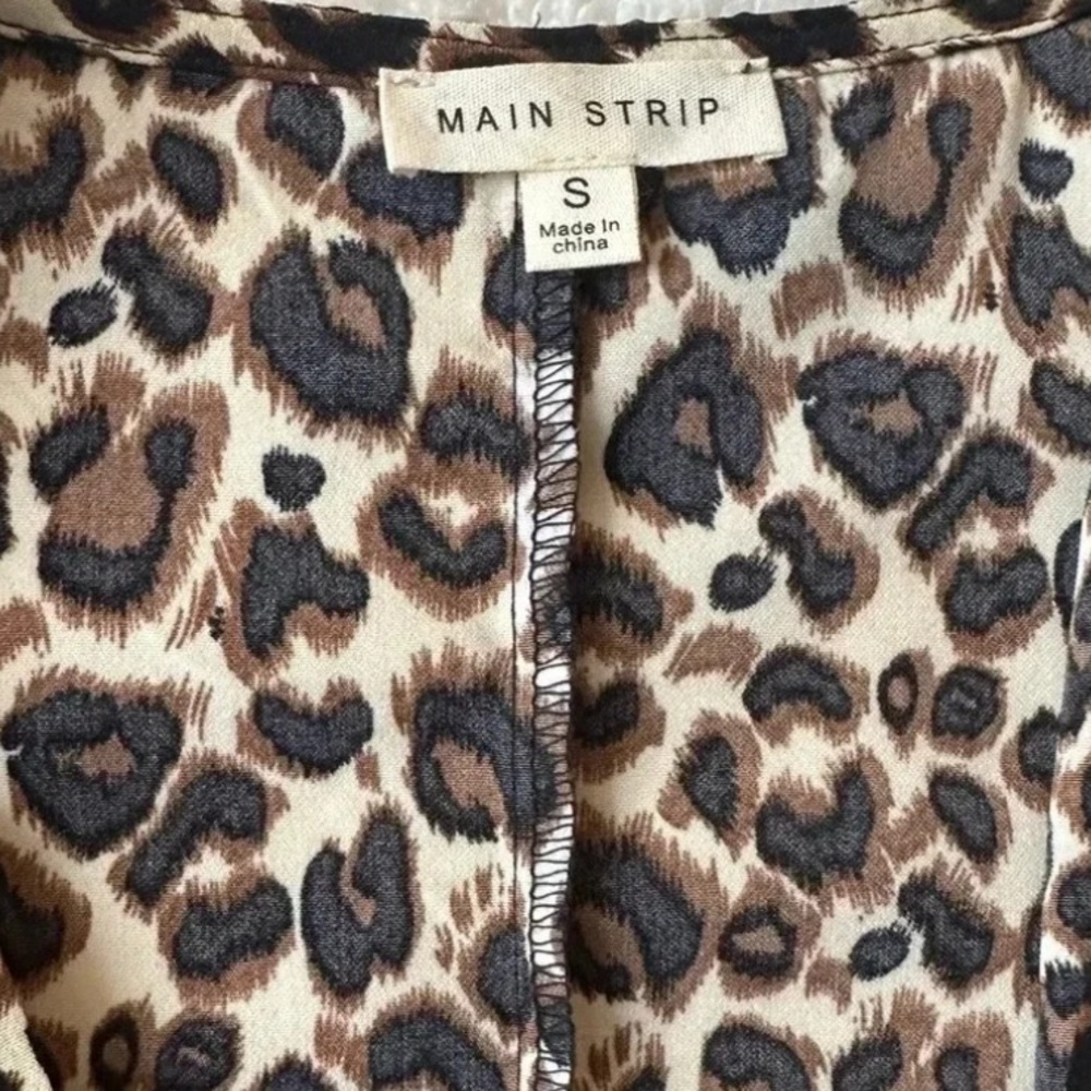 Lightweight Oversized Leopard‎ Print Kimono Mobwife Resortwear Layering Top S - Picture 8 of 8